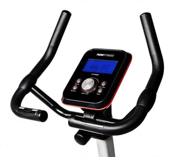 Hometrainer Turner DHT350 UP ergometer merk Flow Fitness stuur met display