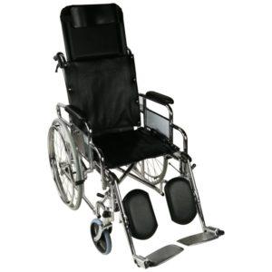 Esta silla de ruedas plegable con respaldo ajustable - modelo Obilisco es económica y ofrece múltiples funciones para un confort óptimo.