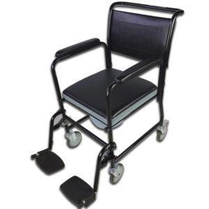 silla orinal con tapa reposapies abatibles y reposabrazos extraibles ruedas negro barco mobiclinic casaortopoedia.6jpg