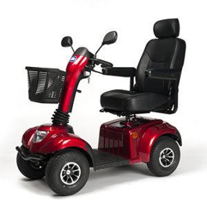 Scooter de movilidad con muchas prestaciones y ajustes, para una conducción cómoda y sin limitaciones. Disponible con dos potencias de motor y dos colores.