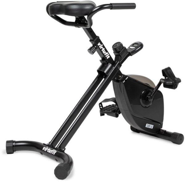 La bicicleta estática plegable VirtuFit está disponible en CasaOrtopedia.es y es ideal para usarla en espacios pequeños.