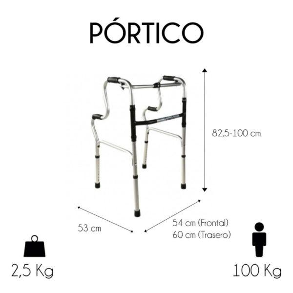 Con unas dimensiones que se adaptan a la mayoría de las puertas de viviendas, y además cabe en los maleteros de los coches una vez plegado.