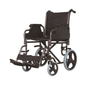 Esta silla de ruedas de transporte es muy cómoda y tiene gran capacidad de maniobra. Peso máximo soportado: 100 kg
