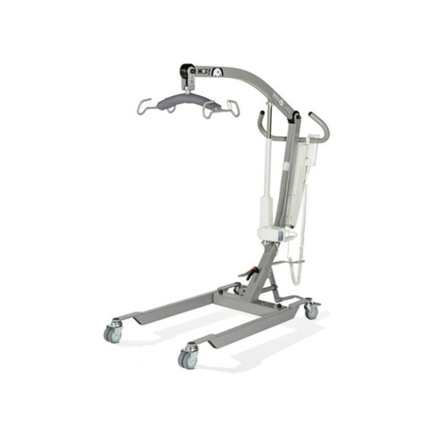 La grúa HOP E-150 es ideal para el uso en domicilio. Gracias a sus dimensiones reducidas es fácil de manejar, pero a la vez es un grúa potente que levanta hasta 150Kg. de peso.