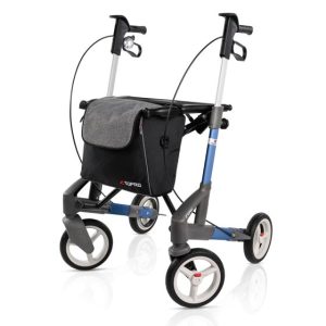 Topro Troja 5G – Andador ligero y avanzado Andador premium con altura ajustable (sistema de memoria), ruedas blandas con suspensión, timbre, reflectores y manillar ergonómico. Incluye respaldo, portabastón, bandeja, bolsa extraíble (10 kg), sistema de frenos internos TOPRO IBS y fácil plegado vertical. Disponible en dos tamaños y varios colores. Entrega gratuita, completamente montado y listo para usar.