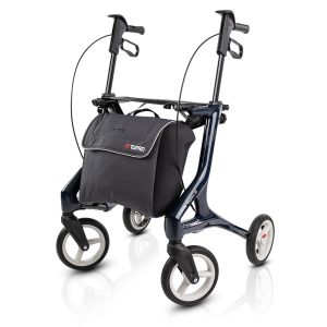Andador de fibra de carbono, marca TOPRO Pegasus, con un peso total de 6.6 kg. Resistente para usuarios de hasta 130 kg.