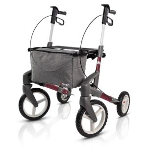 Diseñado especialmente para aventuras fuera de casa, el Topro Olympos ATR es un andador de alta gama que combina tecnología escandinava, comodidad ergonómica y resistencia todoterreno. Ruedas todoterreno con suspensión: absorben impactos y ofrecen una marcha fluida en todo tipo de terreno.