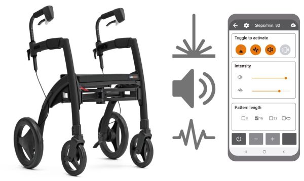 Rollz Motion Rhythm, un andador de última generación diseñado específicamente para personas que viven con la enfermedad de Parkinson.